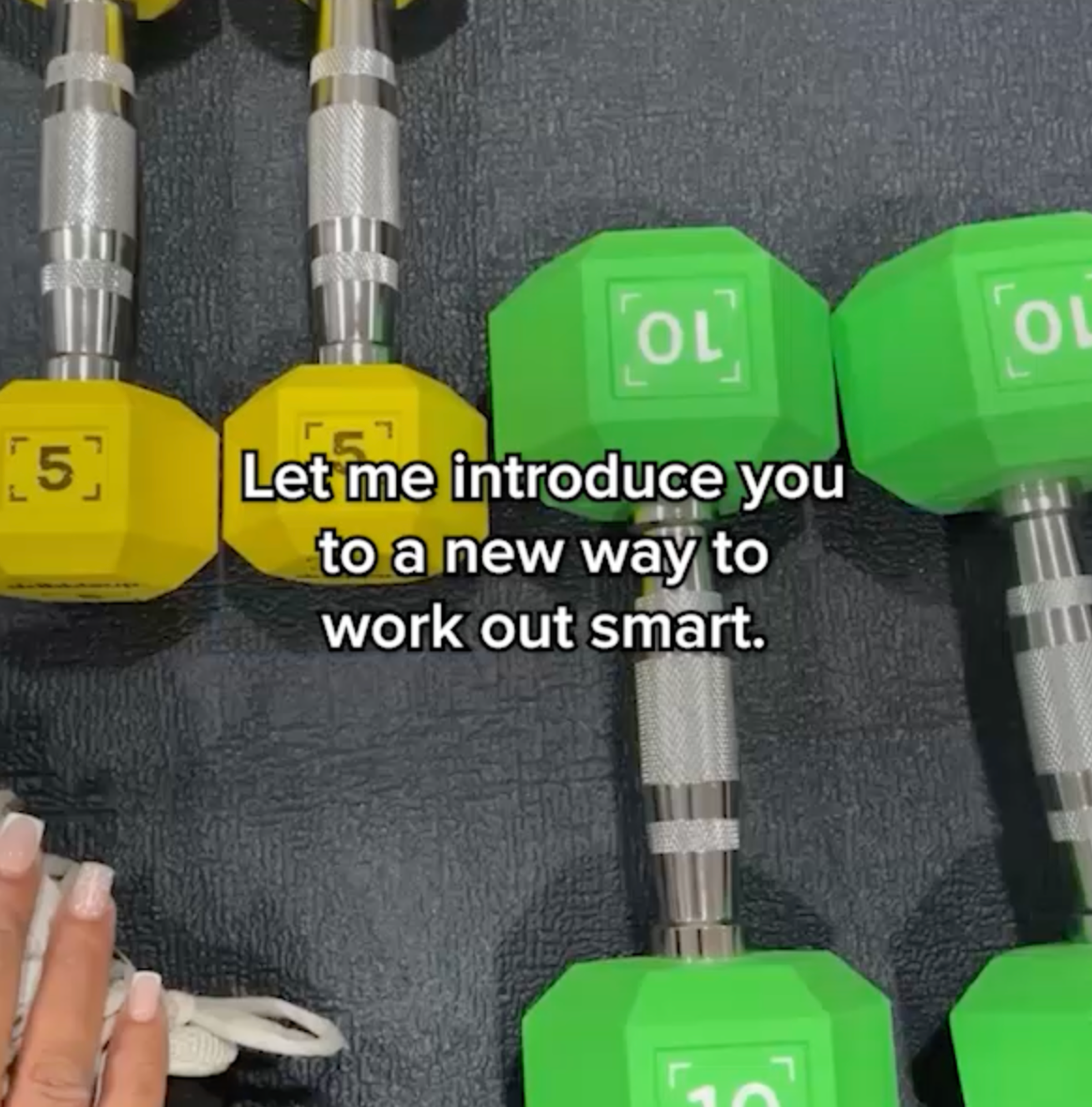 Person using weights