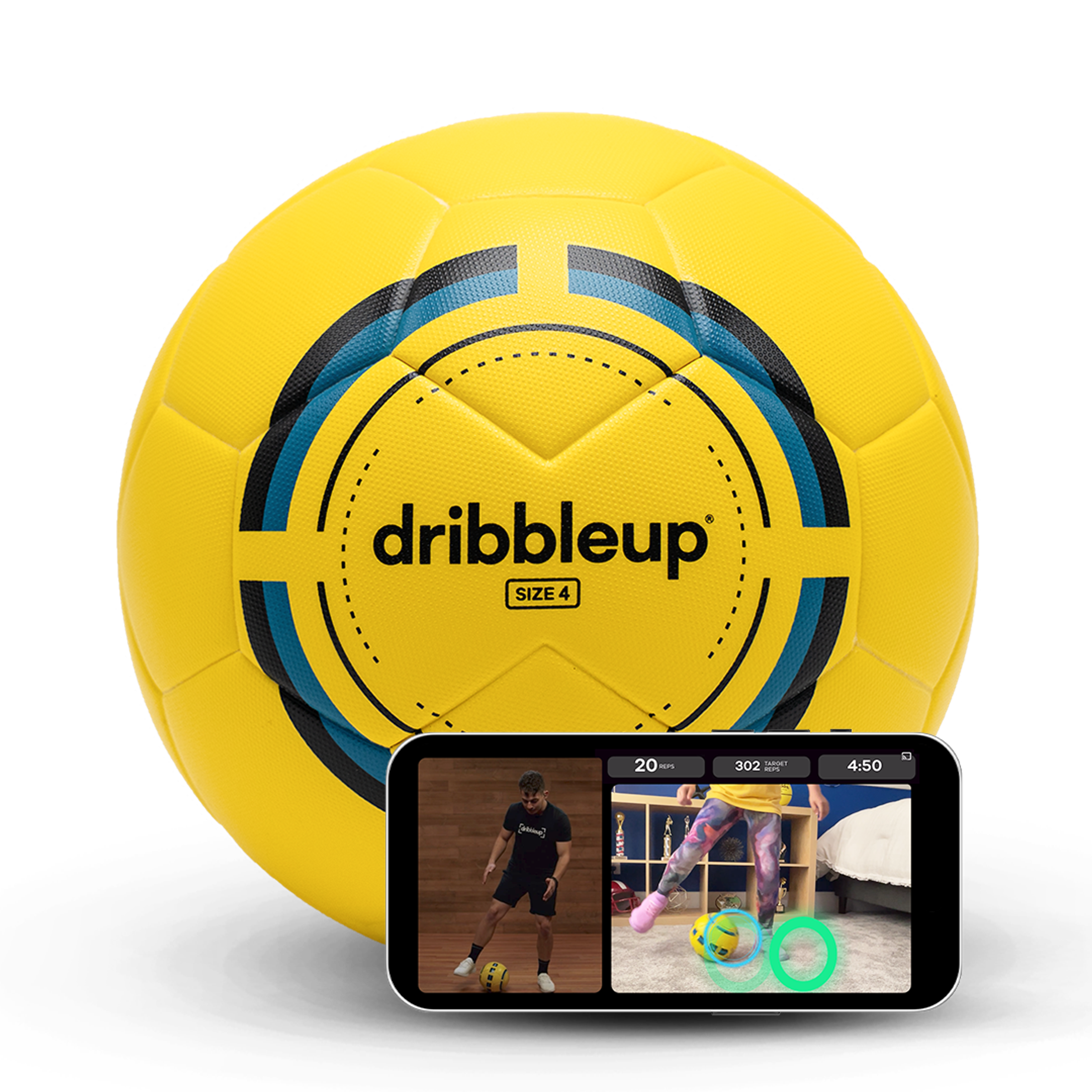 Soccer ball with app