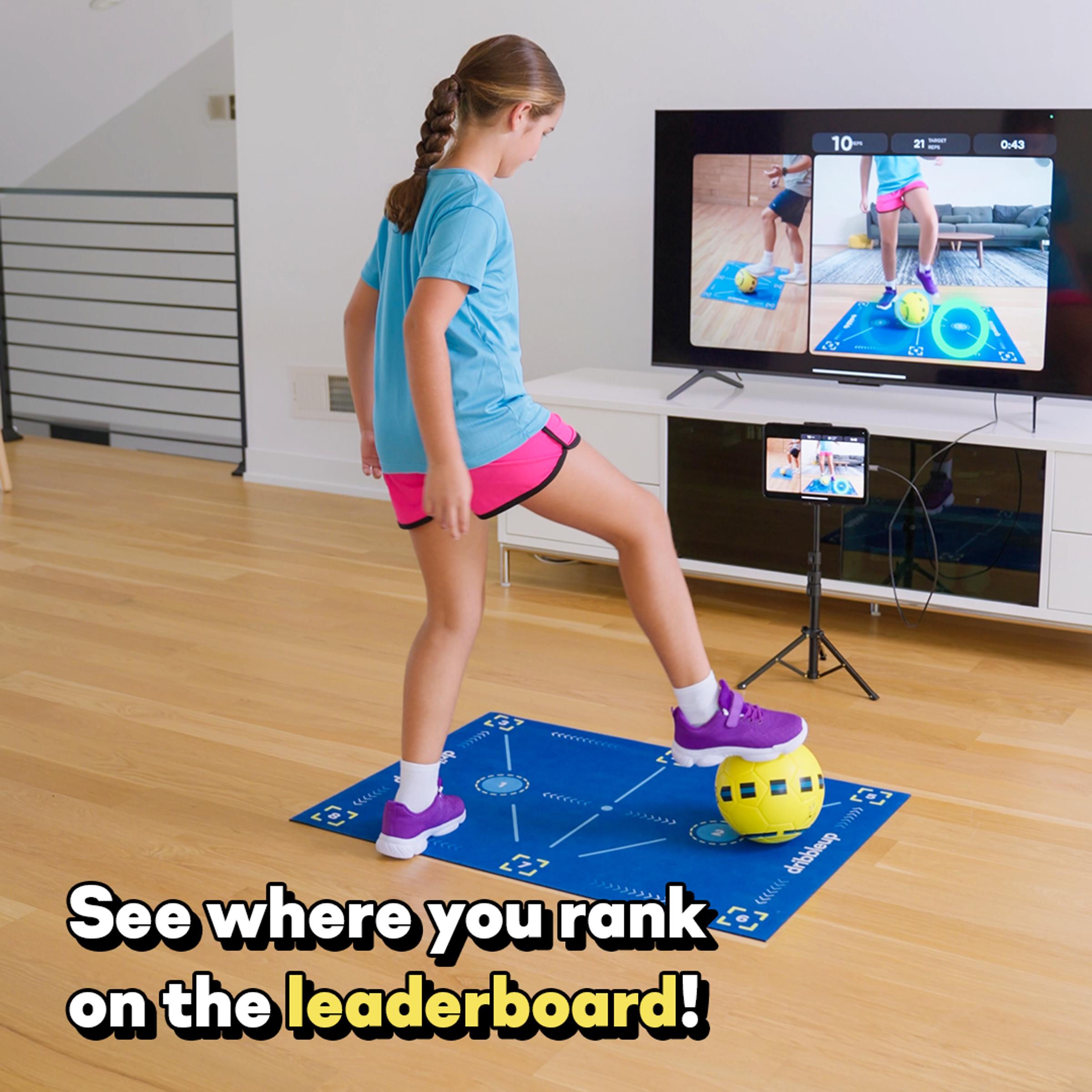 Soccer training mat