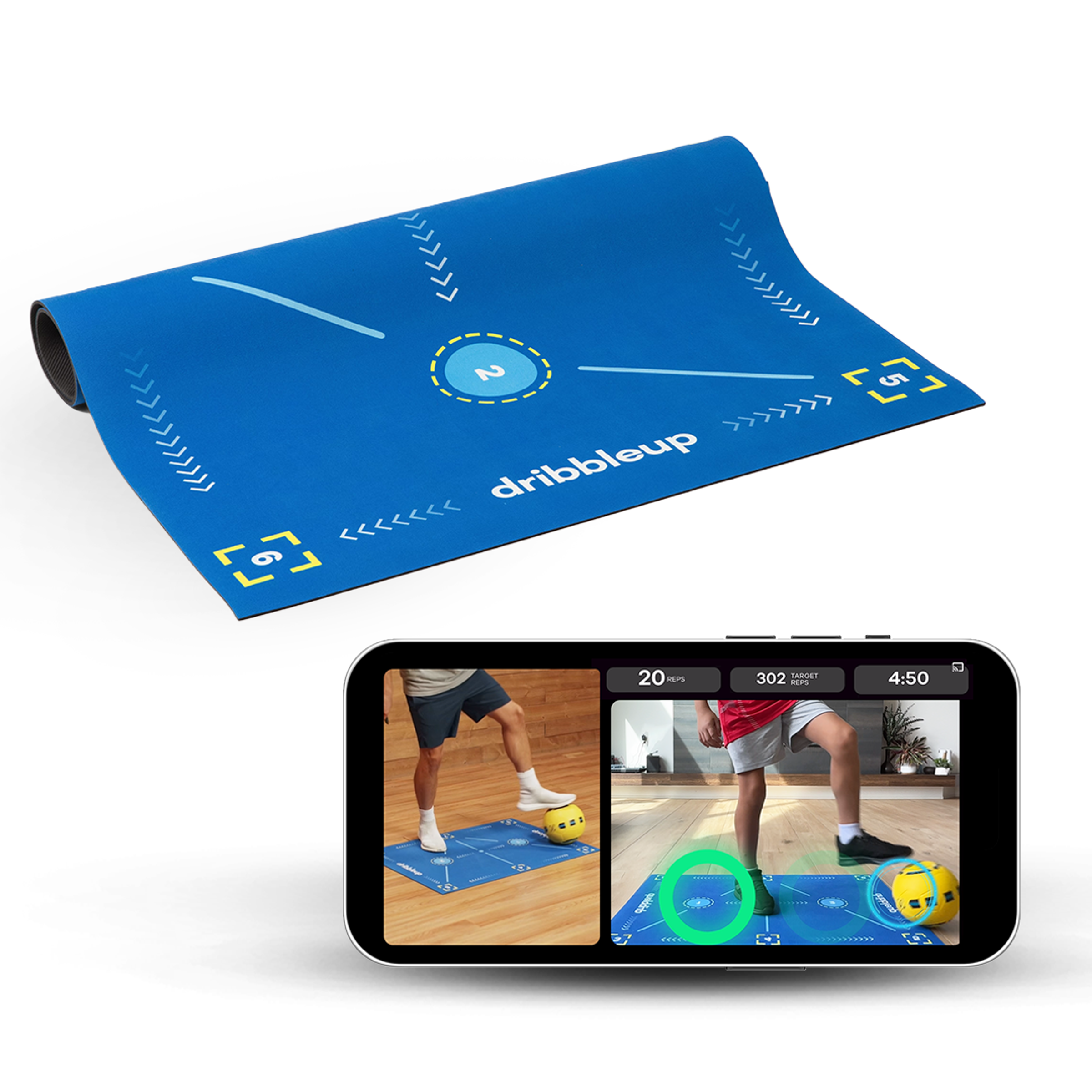 Rolled up mat and device